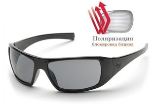 Окуляри поляризаційні захисні 2в1 Pyramex Goliath Polarized (gray) сірі