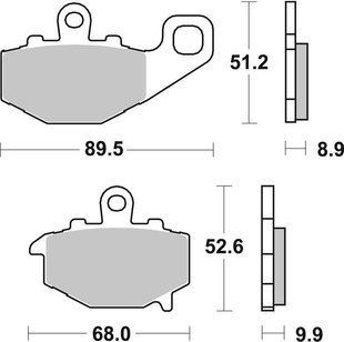 Гальмівні колодки Renthal RC-1 Rear Brake Pads, Sintered (BP-524)