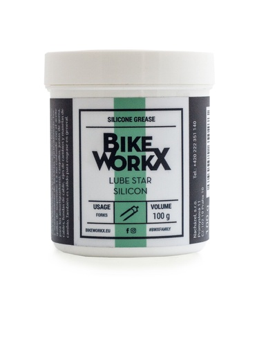 Купити Густе мастило BikeWorkX Lube Star Silicon банку 100 г. з доставкою по Україні