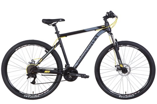 Купити Велосипед 29" Discovery TREK AM DD 2022 (чорно-жовтий (м)) з доставкою по Україні