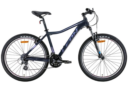 Купити Велосипед 26" Leon HT-LADY AM preload Vbr 2022 чорний з бузковим м з доставкою по Україні