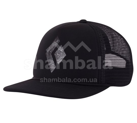 Flat Bill Trucker Hat бейсболка (Black/White, One Size), Кепка, Синтетичний