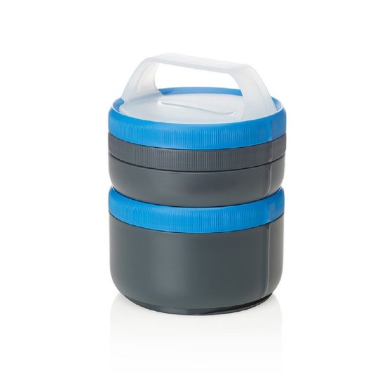 Набор контейнеров Humangear Stax Storage Container Set XL/EatSystem blue/gray (синій)