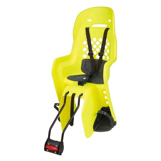 Купити Дитяче крісло заднє POLISPORT Joy FF 29" на підсідельну трубу, 9-22 кг, неонове з доставкою по Україні