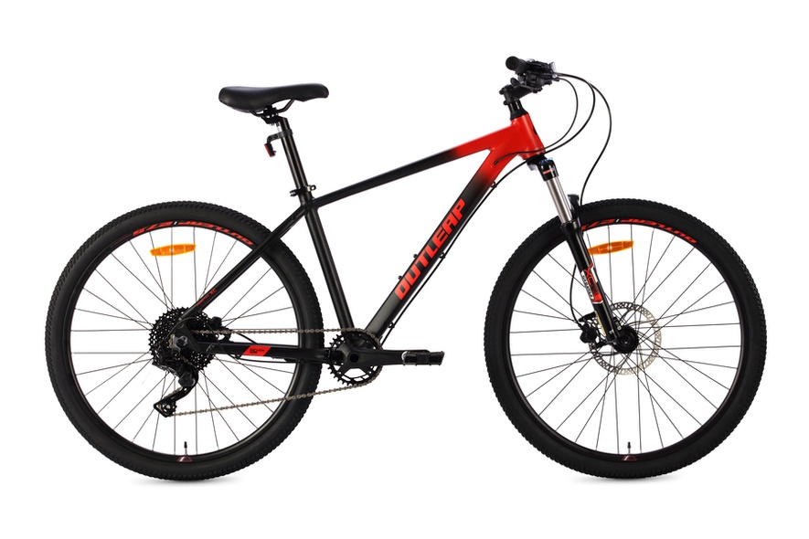 Купить Велосипед горный 27,5" Outleap Radius Seven Pro M 2021, черно-красный с доставкой по Украине