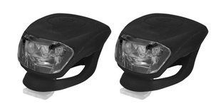 Купити КОМПЛЕКТ: Світло переднє Longus2LED/2 ф-ції + заднє 2LED/2 ф-ції, чорний з доставкою по Україні