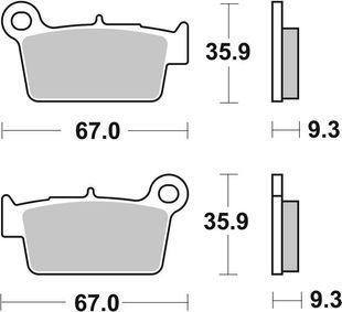 Гальмівні колодки Renthal RC-1 Works Brake Pads, Sintered (BP-104)