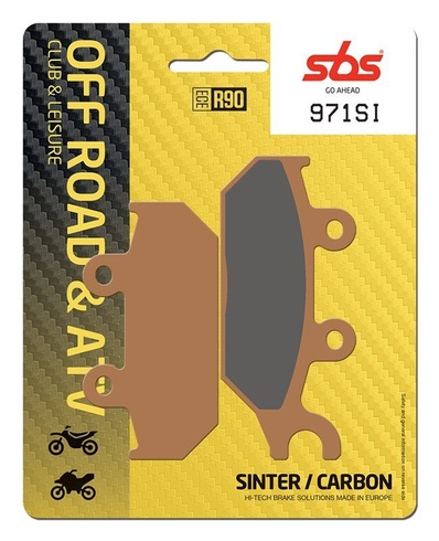 Колодки гальмівні SBS Sport Brake Pads, Sinter/Carbon (971SI)