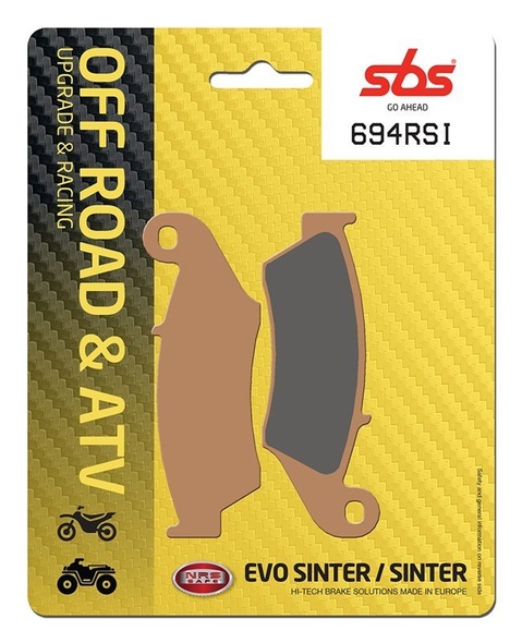 Колодки гальмівні SBS Racing Brake Pads, EVO Sinter/Sinter (694RSI)