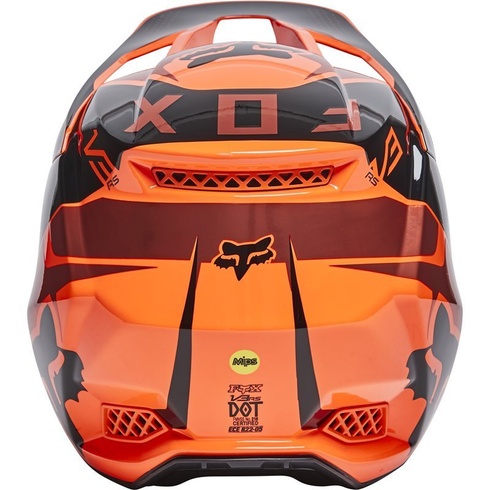 Шолом FOX V3 RS MIRER HELMET (Flo Orange), XL, XL