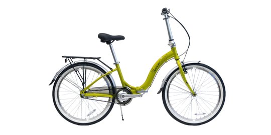 Купити Складний міський велосипед WINNER IBIZA 24 (2024) жовтий з доставкою по Україні