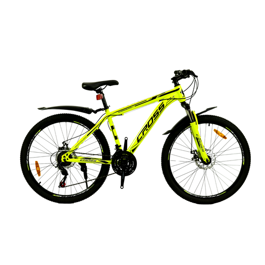 Купити Велосипед CROSS Stinger 26" 15" Неоновий Жовтий з доставкою по Україні