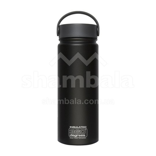 Wide Mouth Insulated пляшка (Black, 550 ml)