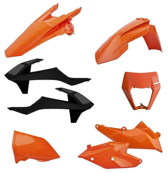 Пластик Polisport ENDURO kit - KTM (17-) (Orange/Black), KTM (90881)