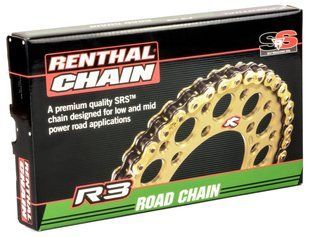 Цепь Renthal R3-3 Chain - 520 (Gold), 520-130L / Seal Ring