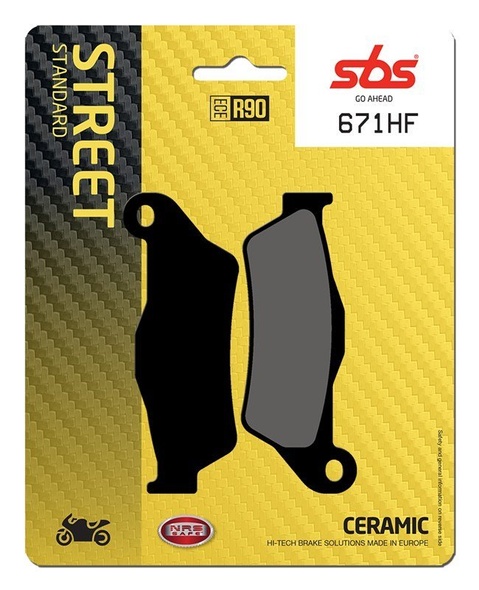 Колодки гальмівні SBS Standard Brake Pads, Ceramic (782HF)
