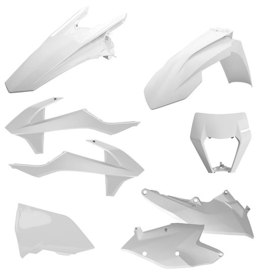 Пластик Polisport ENDURO kit - KTM (17-) (White), KTM