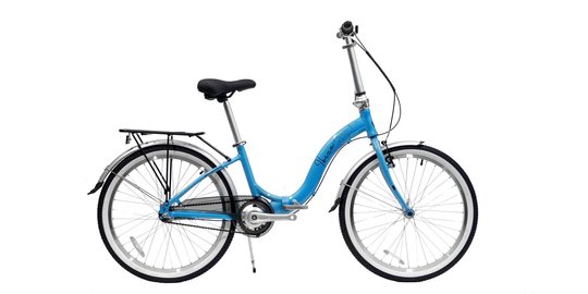 Купити Складний міський велосипед WINNER IBIZA 24 (2024) блакитний з доставкою по Україні