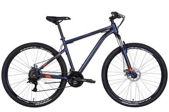 Купити Велосипед 29" Discovery TREK AM DD 2022 (сине-черный (м)) з доставкою по Україні