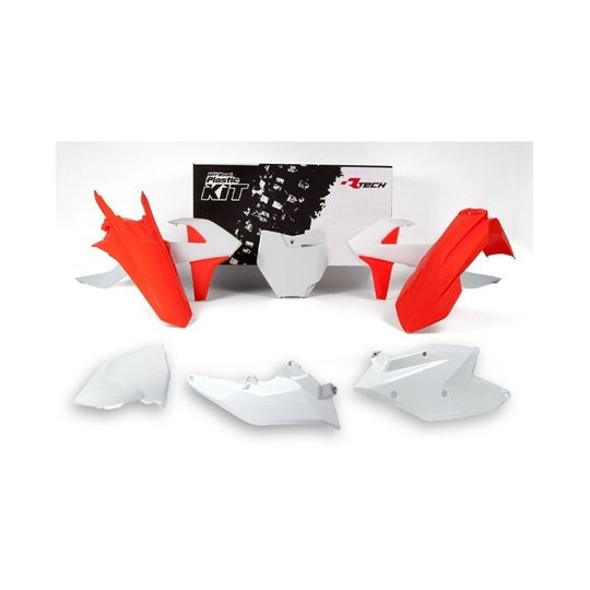 Комплект пластику 6 R-TECH KTM SX/SXF 125-450 16-18 (White Orange)