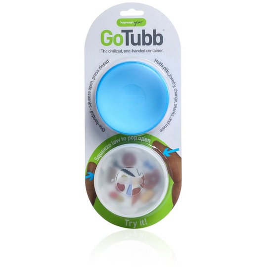 Container set Humangear GoTubb 2-Pack Large Clear Blue (синій)
