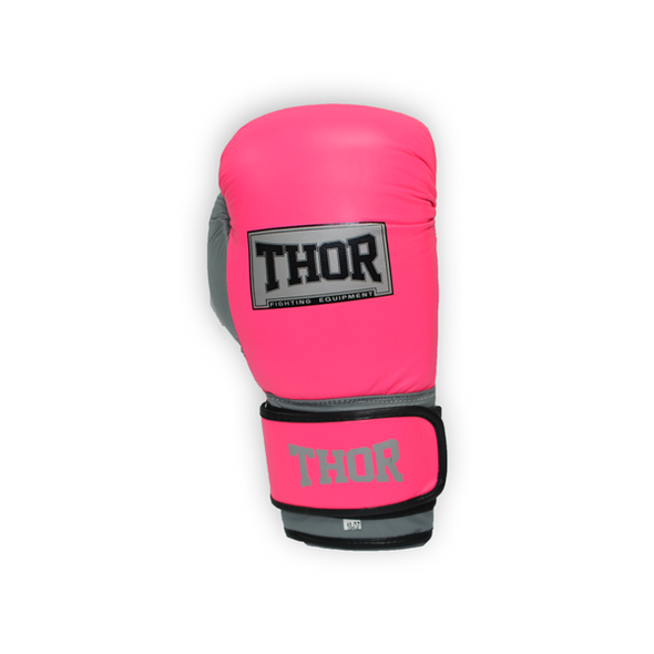 Перчатки боксерские THOR TYPHOON 16oz /PU /розово-бело-серые