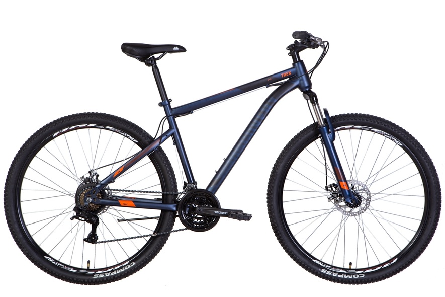 Купити Велосипед 29" Discovery TREK AM DD 2022 (синьо-чорний (м)) з доставкою по Україні