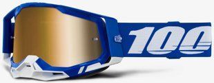 Очки 100% RACECRAFT 2 Goggle (Blue), Mirror Gold Lens
