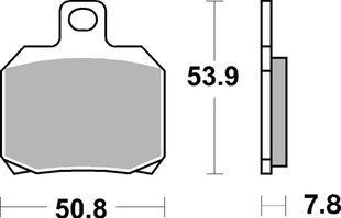 Гальмівні колодки Renthal RC-1 Rear Brake Pads, Sintered (BP-530)