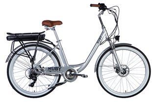 Купити Велосипед з електроприводом 26" AL Dorozhnik eRUBY DD FR рама-17" 36B 12.5А*г 500Вт світло-сірий YS 2425 2025 з доставкою по Україні