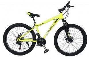 Купити Велосипед CrossBike Shark 26" Неоновий жовтий-Чорний-Білий S (150-165 см) з доставкою по Україні