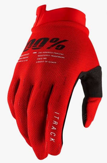 Перчатки Ride 100% iTRACK Glove (Red), M (9), M