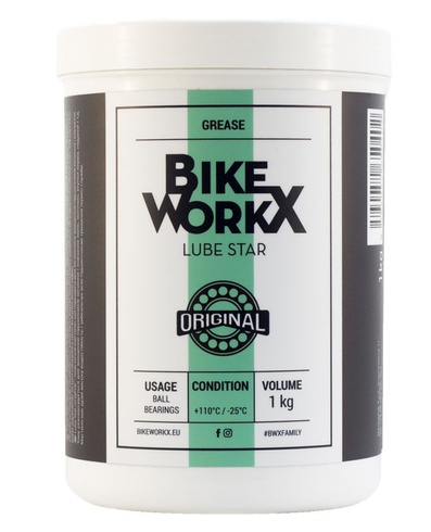 Купить Густая смазка BikeWorkX Lube Star Original банка 1 кг. с доставкой по Украине