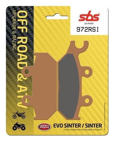 Тормозные колодки SBS Racing Brake Pads, EVO Sinter/Sinter (972RSI)