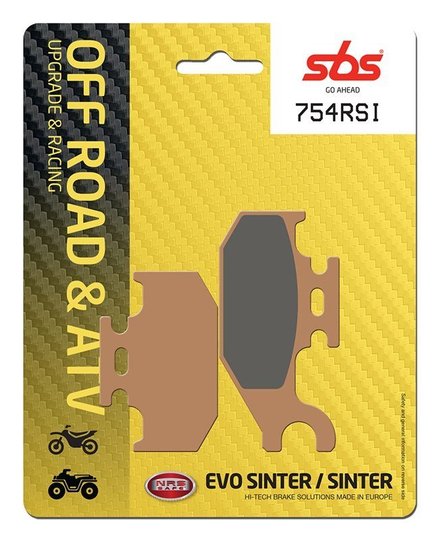 Колодки гальмівні SBS Racing Brake Pads, EVO Sinter/Sinter (972RSI)