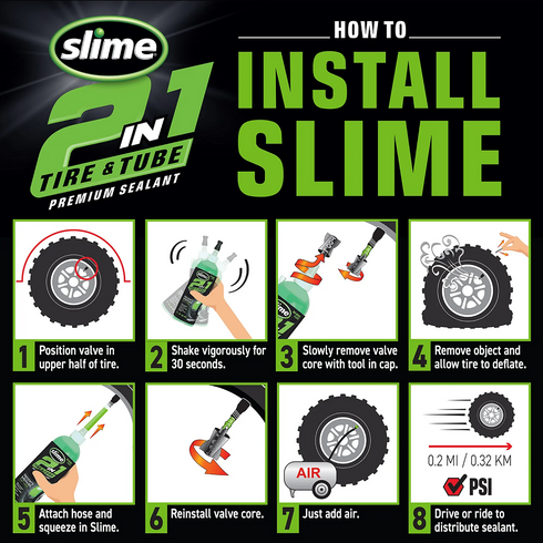Купить Герметик для бескамерок Slime 2-in-1 Premium, 473мл с доставкой по Украине