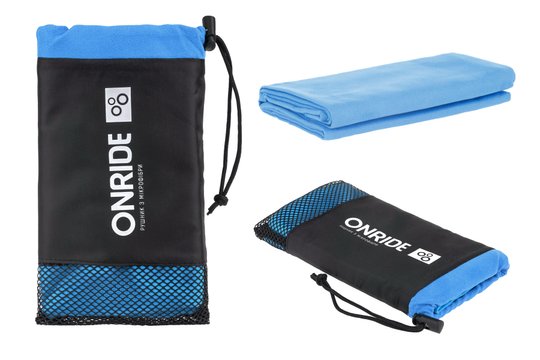 Купить Рушник з мікрофібри ONRIDE Wipe 10 синій у чохлі с доставкой по Украине