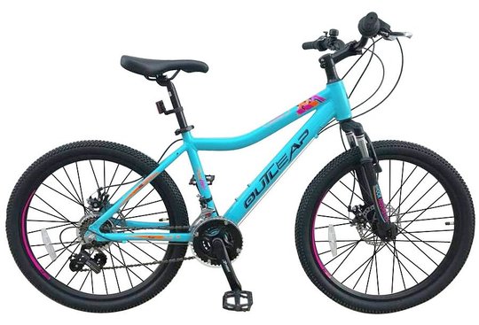 Купити Велосипед підлітковий 24" Outleap KOSHKA, блакитний 2021 з доставкою по Україні