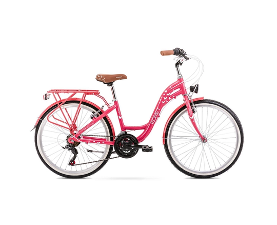 Купить Велосипед подростковый ROMET 20 Panda 1.0 розовый 13S с доставкой по Украине