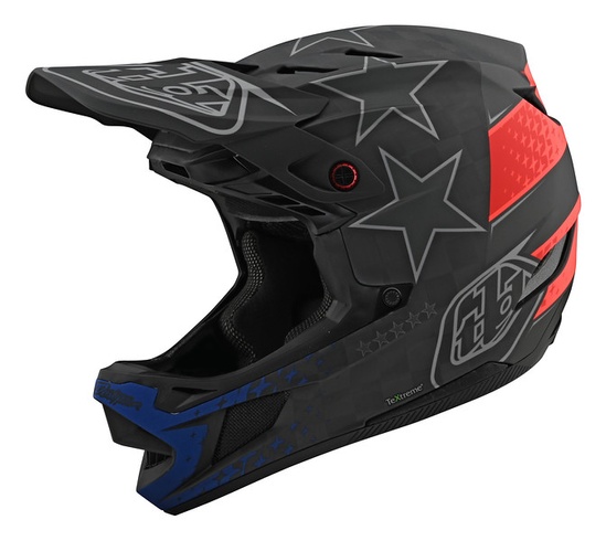 Вело шолом фуллфейс TLD D4 Carbon [Freedom 2.0 Black/Red] розмір XL XL