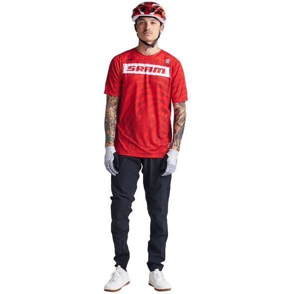 Купити Джерсі TLD SKYLINE AIR SS JERSEY SRAM ROOST [FIERY RED] XL з доставкою по Україні