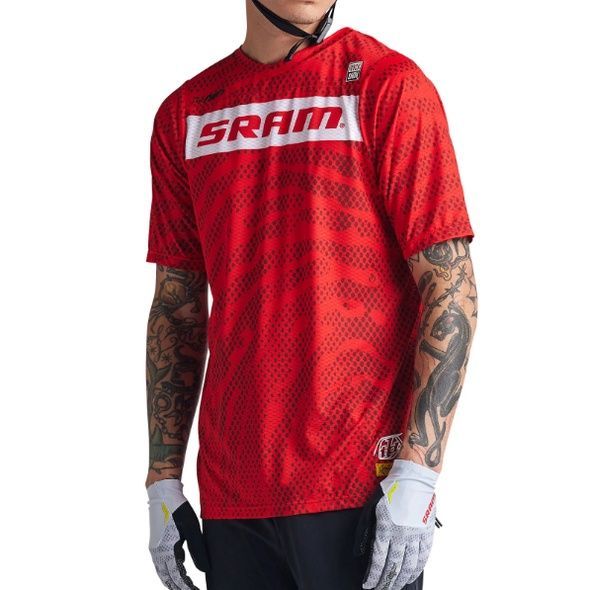 Купити Джерсі TLD SKYLINE AIR SS JERSEY SRAM ROOST [FIERY RED] XL з доставкою по Україні
