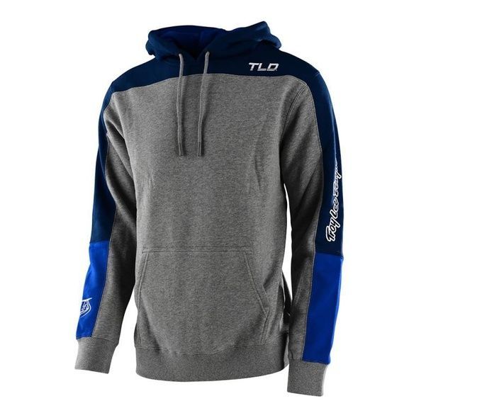 Худые TLD Holeshot Pullover Hoodie Heather [Gray/Blue] S