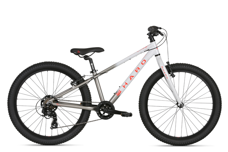 Купити Велосипед підлітковий 24" Haro Flight Line 24/+ VBR, Grey / Charcoal Fade сіро-білий 2022 з доставкою по Україні