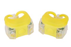 Купити Мигалка 2шт BC-RL8002 белый+красный свет LED силиконовый (желтый корпус) з доставкою по Україні