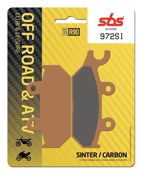 Колодки гальмівні SBS Sport Brake Pads, Sinter/Carbon (972SI)