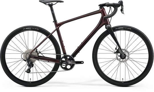 Купити Велосипед Merida SILEX 300, S(47), SILK BURGUNDY RED(BLACK) з доставкою по Україні