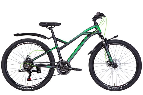 Купити Велосипед 26" Formula DRIFT AM DD 2022 чорно-зелений м з доставкою по Україні