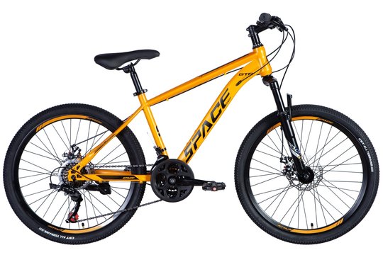 Купити Велосипед 24'' SPACE-036 DD 2024 (жовто-чорний) з доставкою по Україні