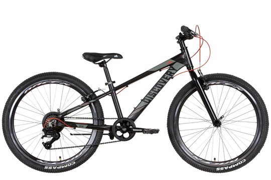 Купити Велосипед 24" Discovery QUBE Vbr 2022 чорно-червоний м з доставкою по Україні